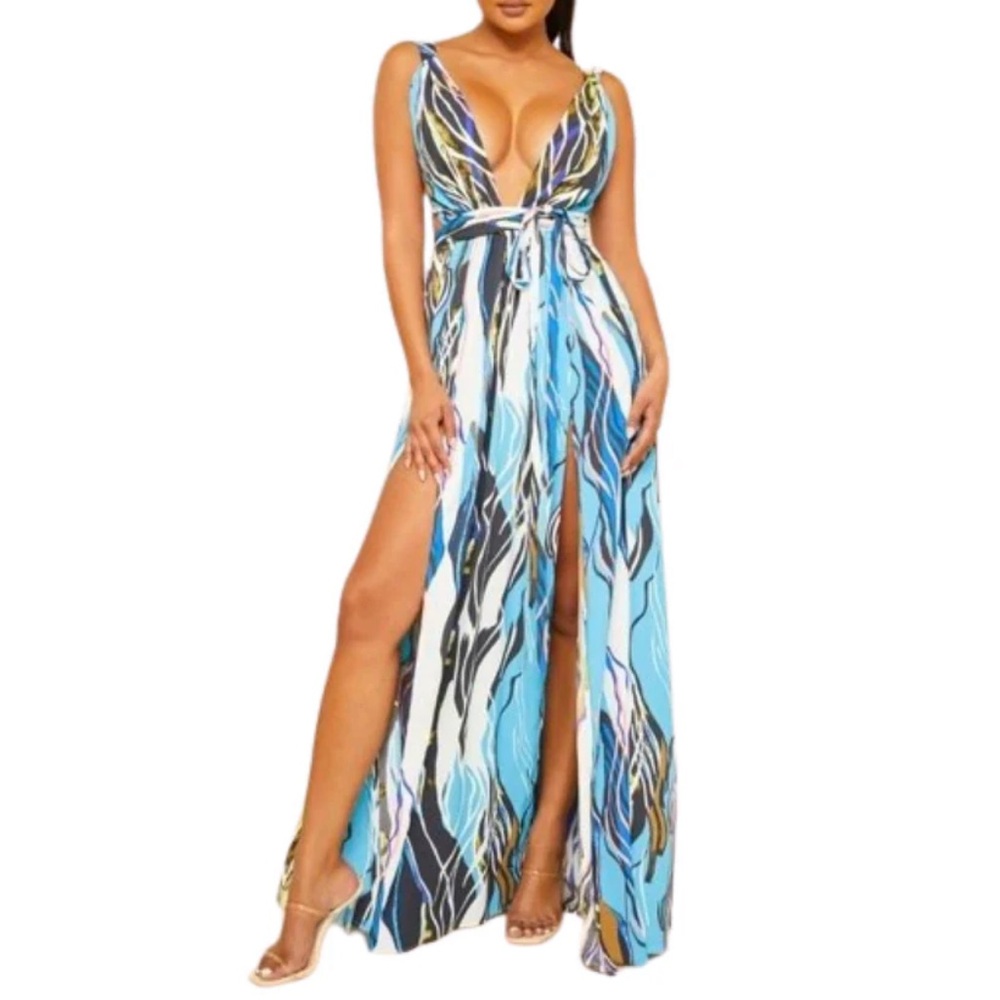 Luxxel Blue Maxi Dress